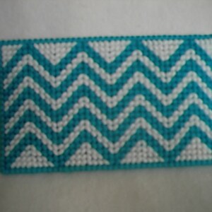 Plastic Canvas Pattern Chevron Tissue Holder Accessories PDF image 2