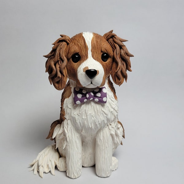 Dog Cake Topper and Sign, Custom, Handmade by Clay Creations by Laura