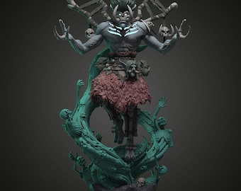 Bwonsamdi World of Warcraft | 12k high resolution 3D printed figure