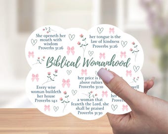Proverbs 31 Biblical Womanhood Faith Based Christian Vinyl Sticker