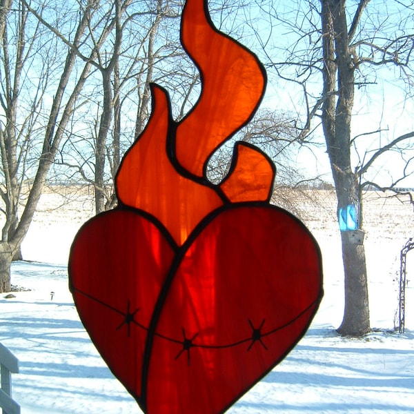 Sacred Heart Suncatcher