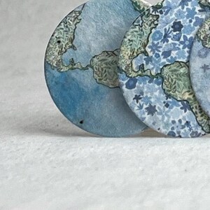 Seed Paper Earth Circles 1.5" in diameter Wildflower Shapes for cards, favors, tags or events Bulk Set of 60