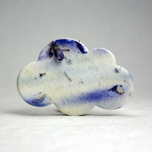 Blue Petal Cloud Seed Paper Shape 3" x 2" Wildflower Cotton Fibers #04s for Weddings or Events