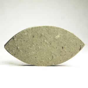 Green Leaf Seed Paper Shape 3.5" x 1.75" Wildflower Lotka Recycled Fibers 14s for Weddings or Events set of 24