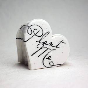 Bulk Large "Plant Me" Seed Paper Hearts 2.85"w x 2.5"h Wildflower for Weddings or Events set of 100