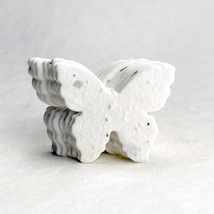 Seed Paper Butterflies 1.8"h x 1.5"w Wildflower #03s Green Chard Shapes for Weddings or Memorials set of 50