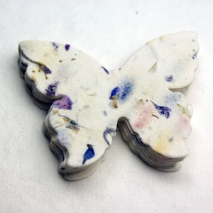 Seed Paper Butterflies 3"w x 2.85"h #45s Recycled Purple Flower Petals for Weddings or Memorials set of 24