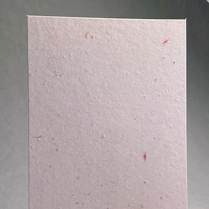Pink Recycled 35s Seed Paper Heavy weight (80lb.) 8.5" x 11" handmade card stock cotton/lotka fiber
