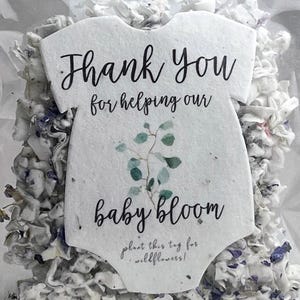 Baby Shower Garden Starter Kit Favor Flower Seed for gifts, parties and life's celebration events Set of 10 or 100