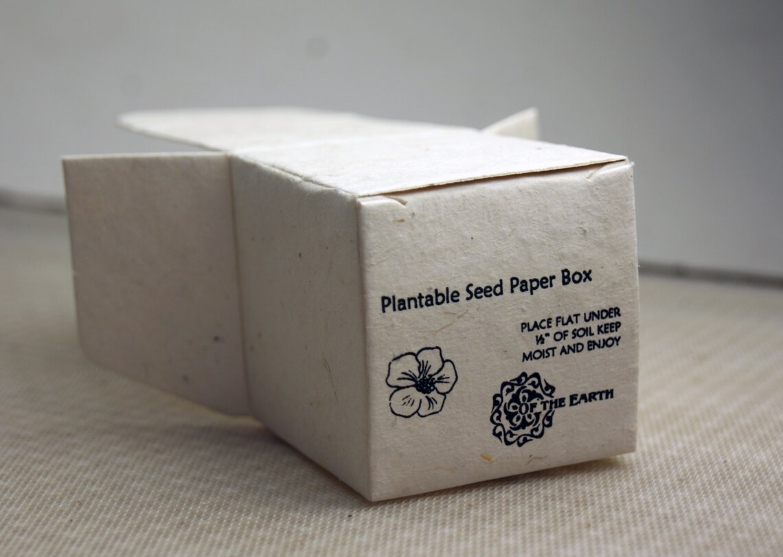 Cardstock Seed Paper Heavy weight 60lb. Favor Box 2 Etsy