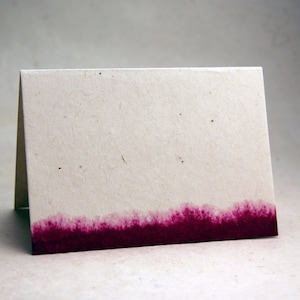 Dip Dyed Seed Paper Card Dye 157 Chuckle Magenta For Thank You-Table Card-Note Card-Gift Card set of 6