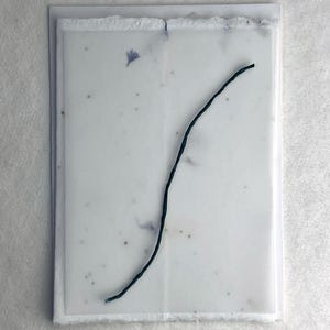 DIY Invitation Kit - Cotton Fiber Earth Friendly Petal embedded Handmade Seed Paper set of 25 6" x 9" Folding 16s
