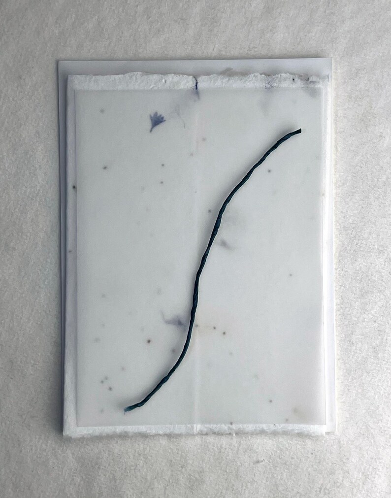DIY Invitation Kit - Cotton Fiber Earth Friendly Petal embedded Handmade Seed Paper set of 25 6" x 9" Folding 16s