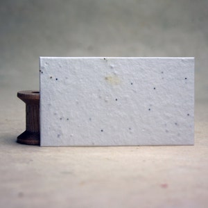 Handmade Seed Paper White cotton with wild flower seeds - 32 cards #10S 3.5 x 2 inch
