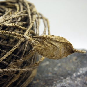 Earth Friendly Paper Twine from Handmade, Hand Dyed Paper - 8 yard lengths of narrow vegetable dyed Eco-Twist aspen