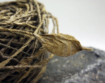 Earth Friendly Paper Twine from Handmade, Hand Dyed Paper - 8 yard lengths of narrow vegetable dyed Eco-Twist aspen