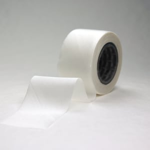 Bias Cut Silk Ribbon 1.5&quot; Blank (undyed) White 38 yard spool