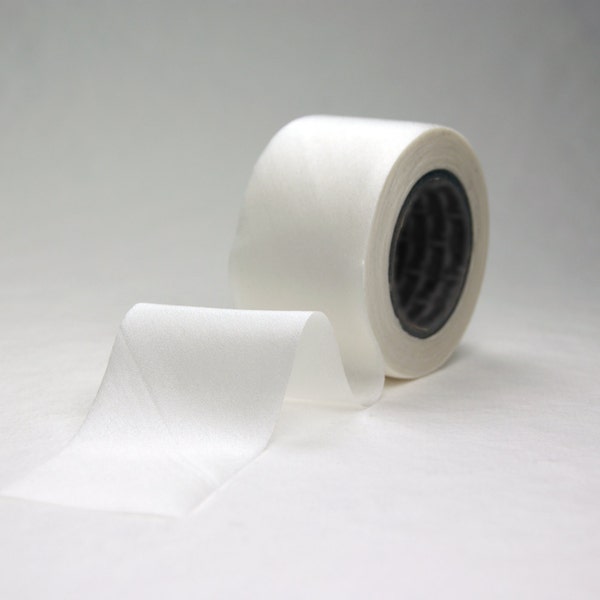 Bias Cut Silk Ribbon 1.5" Blank (undyed) White 38 yard spool