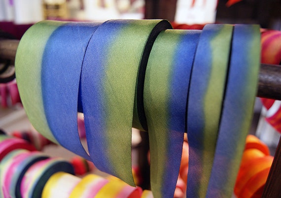 1.5 Inch Hand Dyed Cotton Ribbon by Of The Earth