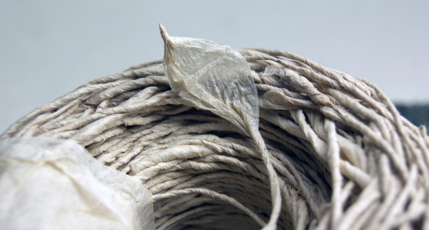 Hand-Twisted Paper Twine for Invitations