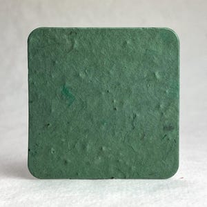 Seed Paper Rounded Squares - 2.5" | Wildflower Seed Handmade Paper with Recycled Lotka Fibers | Set of 12 | Choose Your Paper
