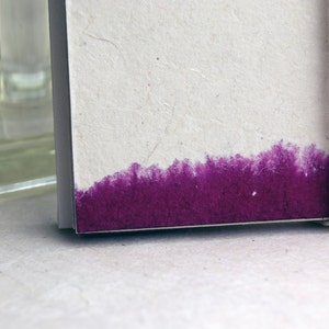 Dip Dyed Seed Paper Card Dye 165-5 Purple For Thank You - Table Card - Note Card - Gift Card set of 6