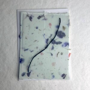 DIY Invitation Kit - Cotton Fiber Earth Friendly Petal embedded Handmade Seed Paper set of 25 6" x 9" Folding 45s