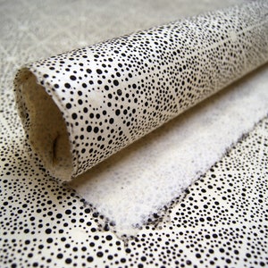 Pixel Black Dot Starburst pattern handmade Wrapping Paper gift wrap 3 or 10 sheets