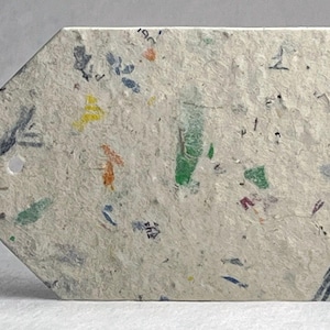 Large Seed Paper Tags 2.5" wide by 3.375" tall Wildflower Recycled Lotka Fiber set of 24 - Your Choice of Paper