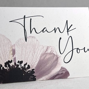 Thank You Cards 100% Recycled Blank set of 10 with Envelopes Smooth Finish