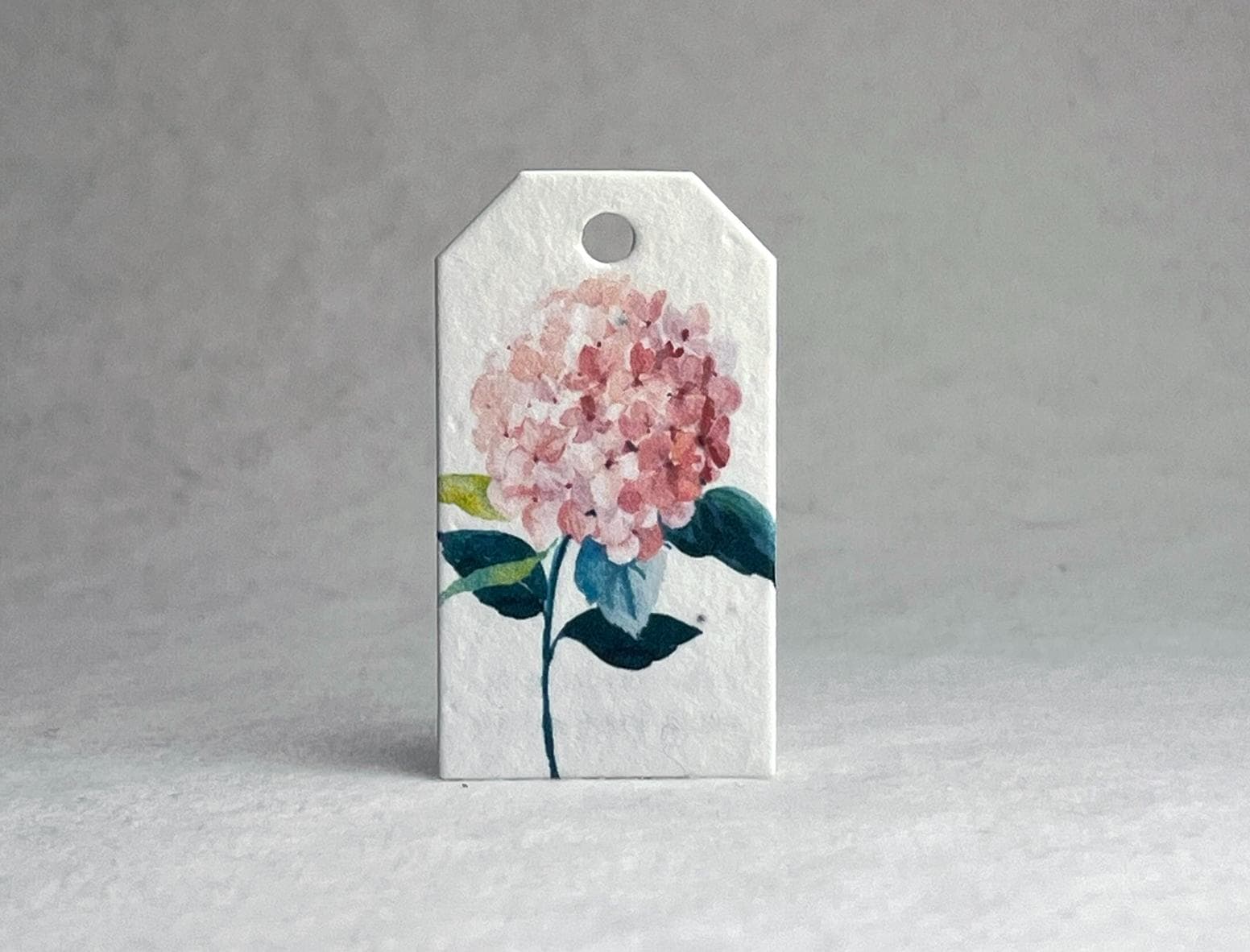 Pink Hydrangea Seed Paper Gift Tag Flower Print Set of 20 Tiny Tags ...