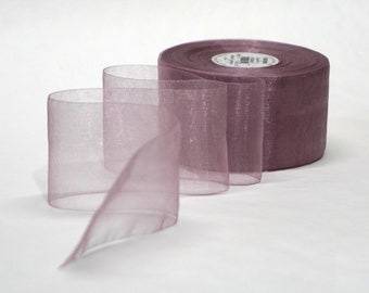 Midori Organdy 2" Sugar Plum Sheer Ribbon Decorating Holiday, 5 yards