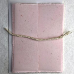 DIY Invitation Kit - Cotton Fiber Earth Friendly Petal embedded Handmade Seed Paper set of 25 6" x 9" Folding 35s Pink