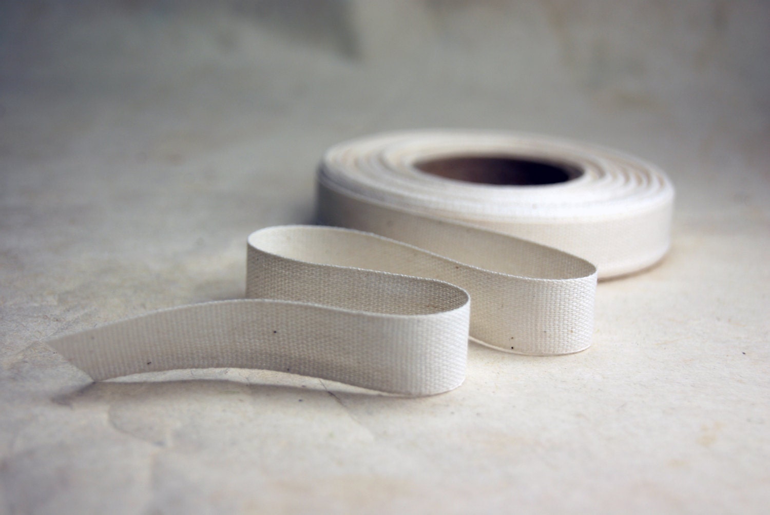 Natural Cotton Ribbon 15mm 5/8 Cream 36 Yard Spool Made - Etsy