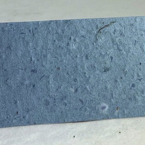 Handmade Seed Paper with Wildflower Seeds - Recycled Lotka Fibers - 3.5&quot; x 2&quot; panels - Business Cards - Place Cards - Pick your paper