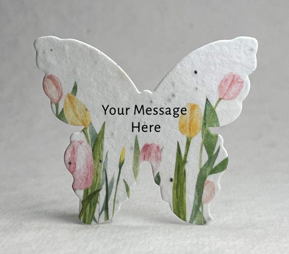 Butterfly Plantable Seed Paper Brthday Party Thank You Favors - Etsy