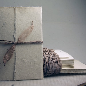 Handmade Seed Paper Invitation Kit - 6x9 Natural Seeded DIY Wedding Invitation Kit set of 25