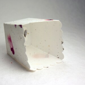 Petal Paper Favor Box made from Seed Paper 3 x 2.5" Popcorn Tub - Pick your Paper image 5