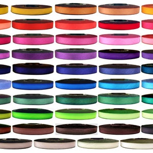 1.5 inch wide 36mm Hand Dyed Silk Ribbon Earth Silk 38 yard spool made to order master colors A-S