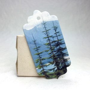 Cascade Trail Wildflower Seed Paper Gift Tag - Set of 12 or 96 - 3" long by 1.5" wide with Plant me message