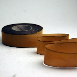 Hand Dyed Silk Ribbon - Bronze Gold Blend 052 - 3 yards Bias Cut Length - Five Widths - 1/2", 5/8", 1", 1.5", 2.5"