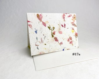 Wildflower Handmade Seed Paper Cards | Blank Inside | With Recycled Envelopes and Planting Guides | Pick Your Paper