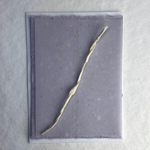 DIY Invitation Kit - Cotton Fiber Earth Friendly Petal embedded Handmade Seed Paper set of 25 6" x 9" Folding 15s Lavender