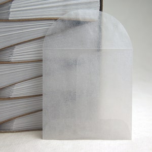 Glassine envelope square (2.75 inch x 2.75 inch) - for Large Hearts set of 24