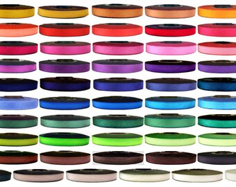 2.5 inch wide 62mm Hand Dyed Silk Ribbon Earth Silk 38 yard spool made to order master colors A-S