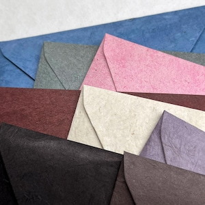 A7 Baronial Recycled Invitation Envelope Handmade Nepal Paper 7.15" x 5.25"