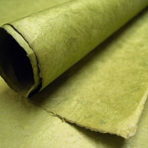 Cactus Green handmade Wrapping Paper gift wrap set of three or ten sheets Lotka fiber