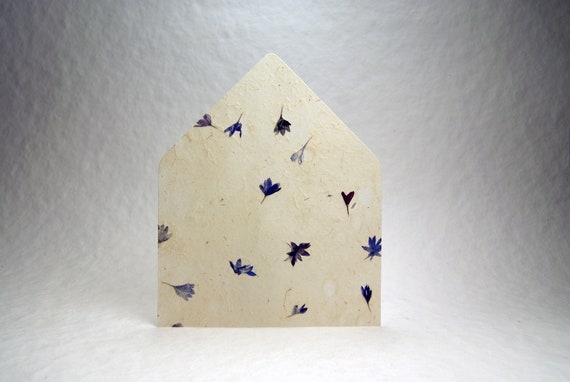 Envelope Liner Real Petals Handmade Paper Set of 10 Glue at Home