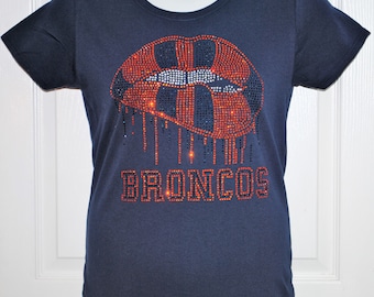 womens bling bronco shirts