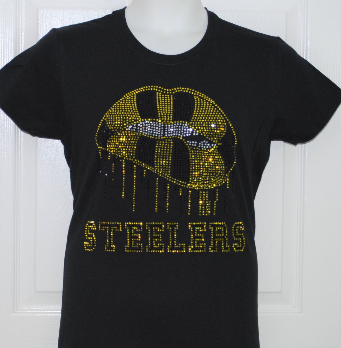 Steelers Rhinestone Shirt Women Cut/ Pittsburgh Steelers Etsy